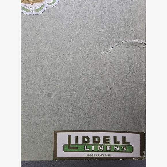 Vintage Liddell Linen No.10 Ireland Damask Tablecloth 62x82 & 8 Napkins NEW - Picture 11 of 16